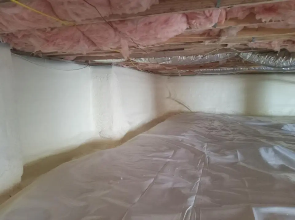 Crawl space encapsulation with closed-cell spray foam for Attic Insulation in Sayreville
